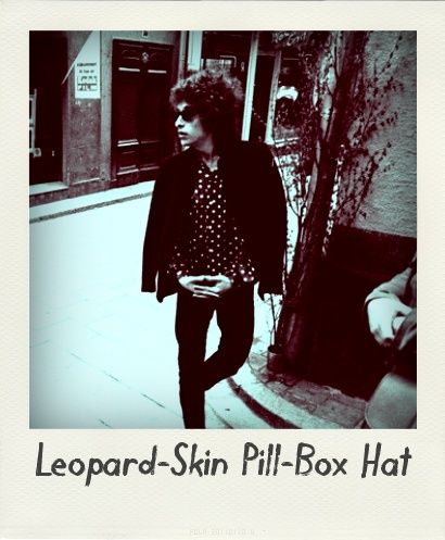 TRACK TALK #192 Leopard-Skin Pill-Box Hat  Tumblr13