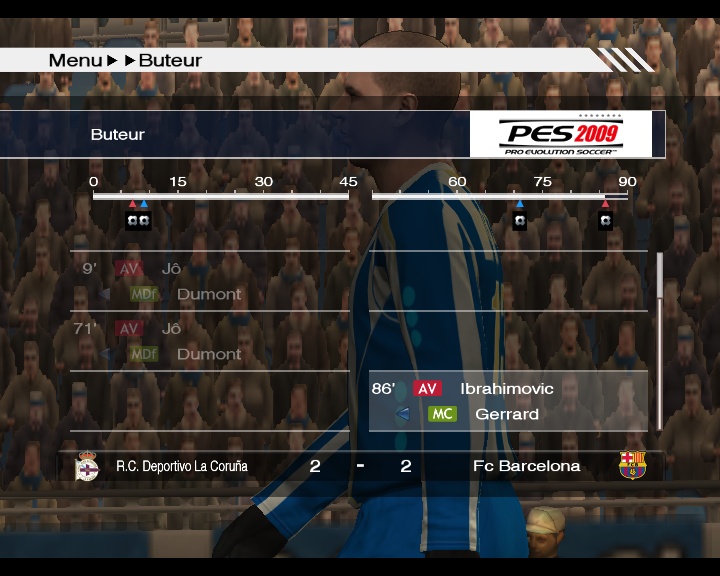 13ème Journée. [> Résultat <] Pes20028