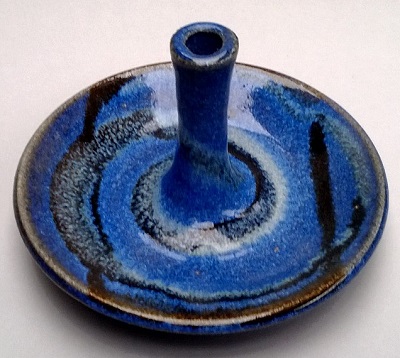 blue - A pretty blue incense holder by Vaughan Calway Ring_h10