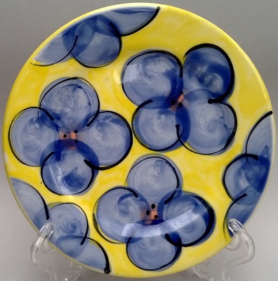 Christine Harris Yellow and Blue Floral design Yellow10