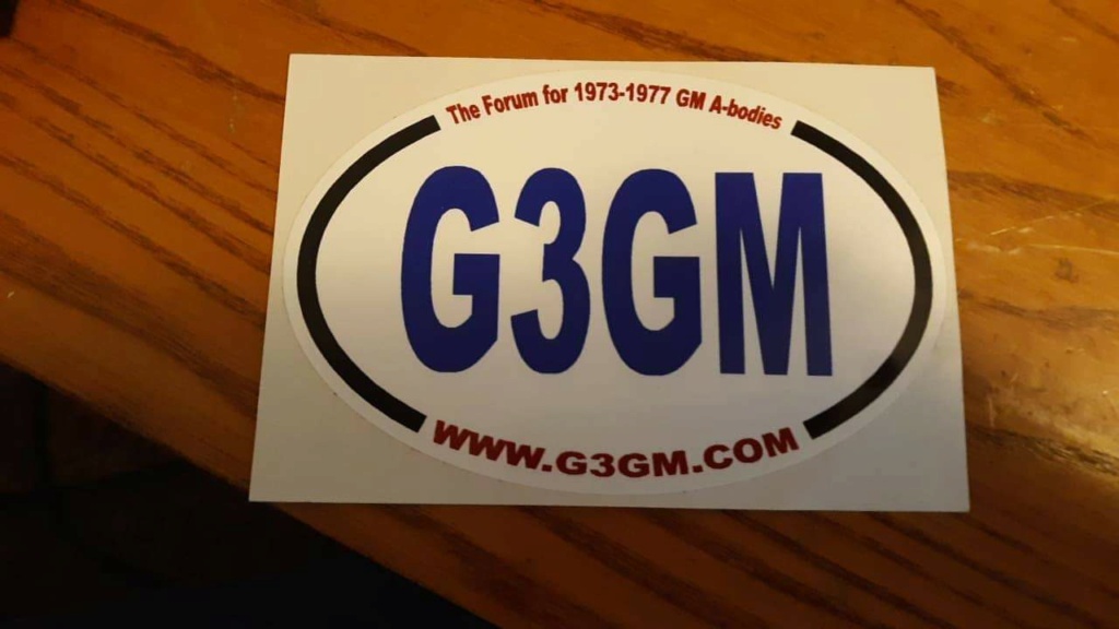 G3GM Decals/stickers Now Available for purchase.   Receiv22