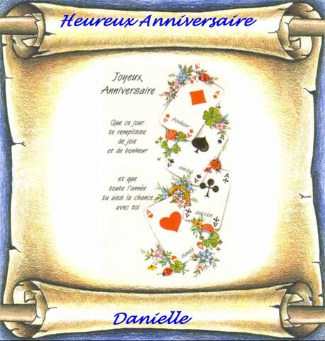 Bon Anniversaire Danielle