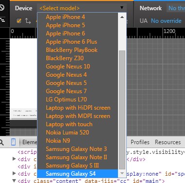 Emular version movil en cualquier navegador Screen11