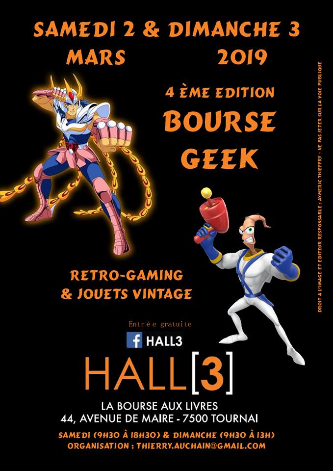 Bourse geek/retrogaming/jouets vintage IV - 2 et 3 mars 2019 à Tournai (Belgique) Zbours10