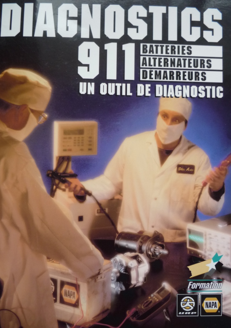 Diagnostique 911 NAPA, batterie, démarreur, alternateur, chute de tension P1120310