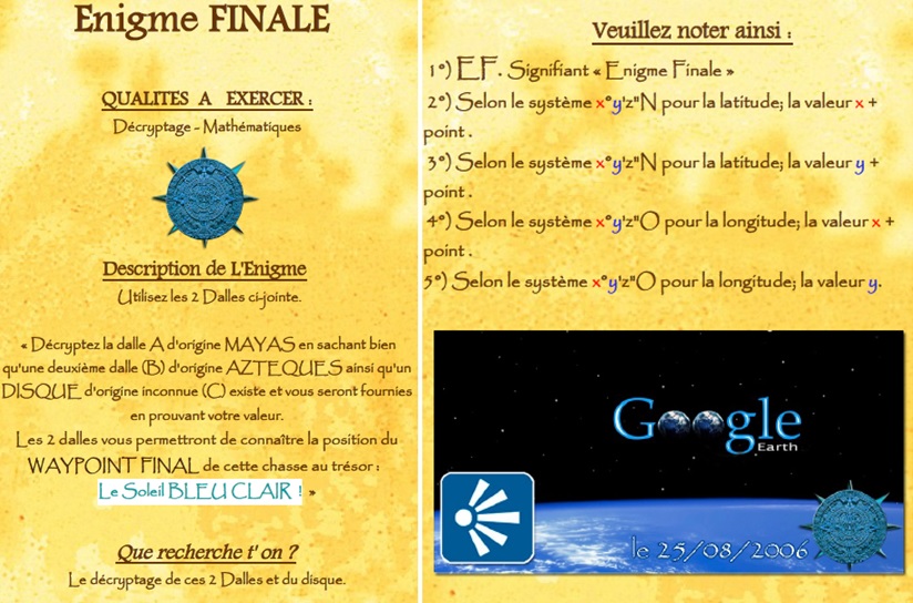 4ème Gain : Enigme Finale (600 €) - validée EF.38.37.27.8 par Léna le 07/06/15 vers 16h00  Efinal10
