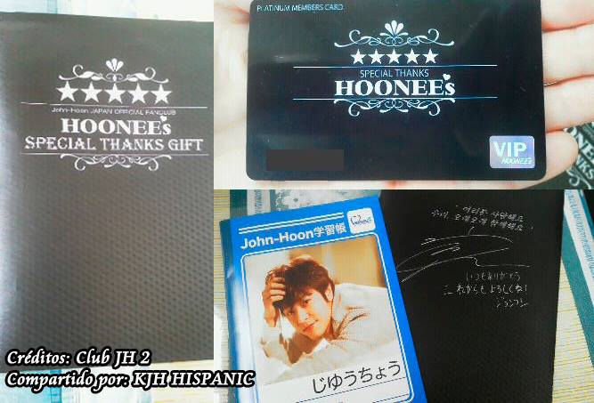 Productos oficiales del fan club oficial de John Hoon HOONEEs 2015 11113810