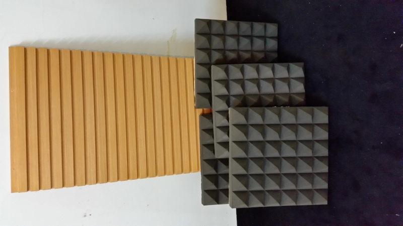 solid wood diffuser and acoustic foam 20150514