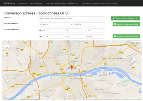 Trouver les coordonnées GPS à partir d'une adresse et modifier aussi votre  dictionnaire des lieux dans Heredis