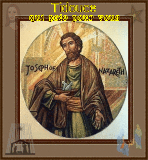 En ce 1 er mai, fêtons notre Saint Joseph le travailleur, avec votre Tidouce qui vous fait des gros bisous ....  Tidouc15