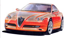 Design Studien Alfa Romeo. Coupe10