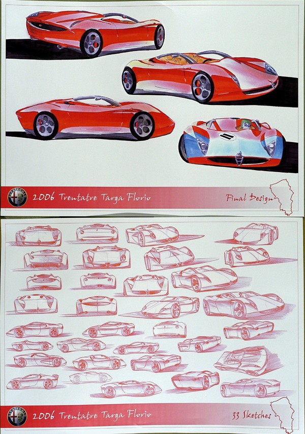 Design Studien Alfa Romeo. Schule10