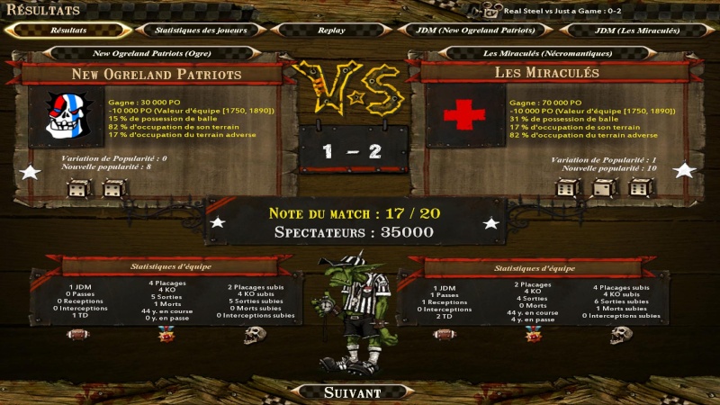 [J1] New Ogreland Patriots (Alikaa) 1-2 Les Miraculés (Voodoo) Bloodb51