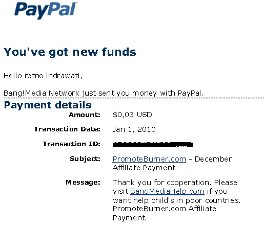 Payment proof from promote burner, legit ? Promot10