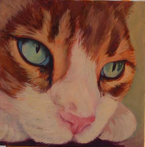 Cat painting Wip-ca13