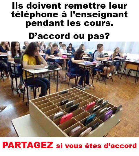 Téléphone portable en classe  Portab10