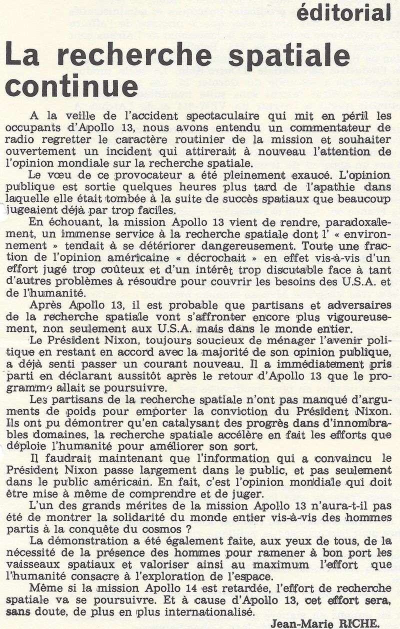 11 avril 1970 - Début de l'"épopée Apollo 13" 70042510