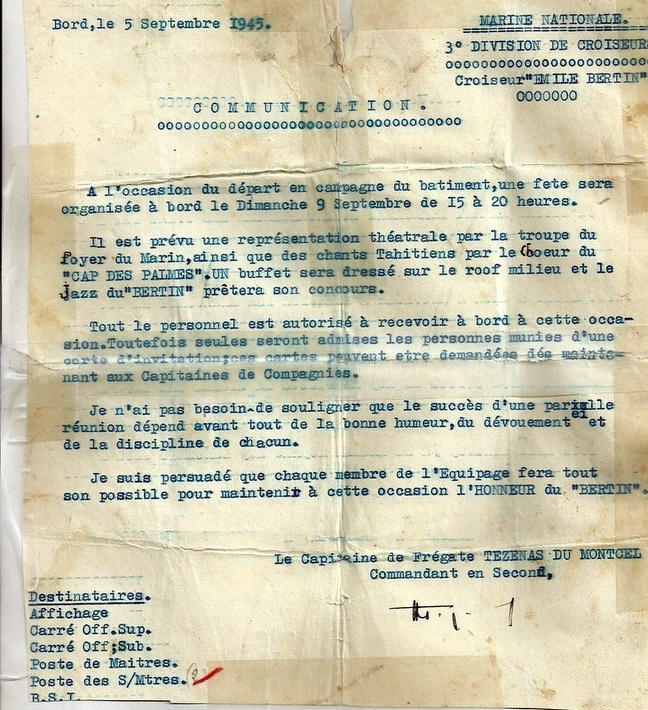 EMILE BERTIN (Croiseur) Numari48