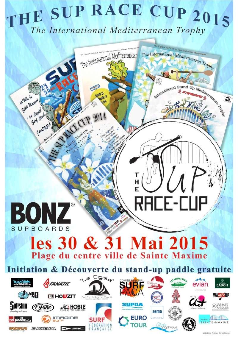 The SUP RACE CUP / Trophé International Mediterranéen - le 30 et 31 Mai 2015 - Sainte Maxime/Golfe de Saint Tropez Affich11