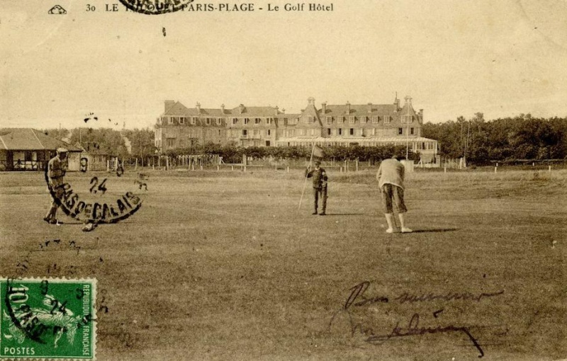 seau a champagne metal argenté   "GOLF HOTEL  LE TOUQUET" Golf_510