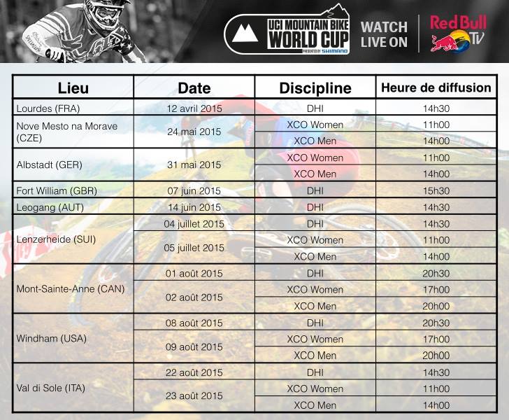 Calendrier Coupe du Monde XCO 2015 + diffusion RBTV 10429810