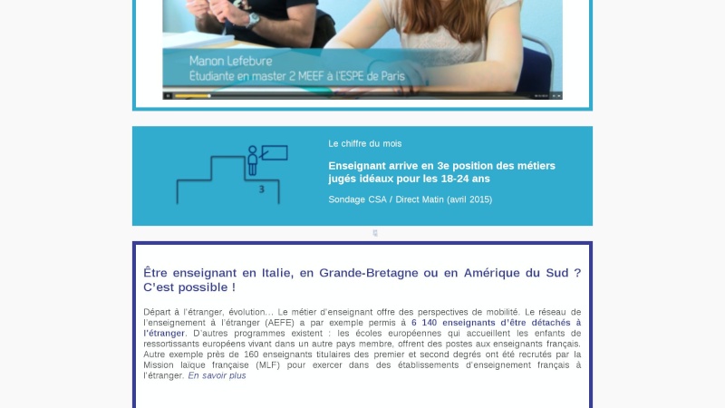 Quand la com de l'EN va jusqu'à mentir (par omission) dans les sondages qu'elle rapporte sur la popularité du métier d'enseignant... Enseig11