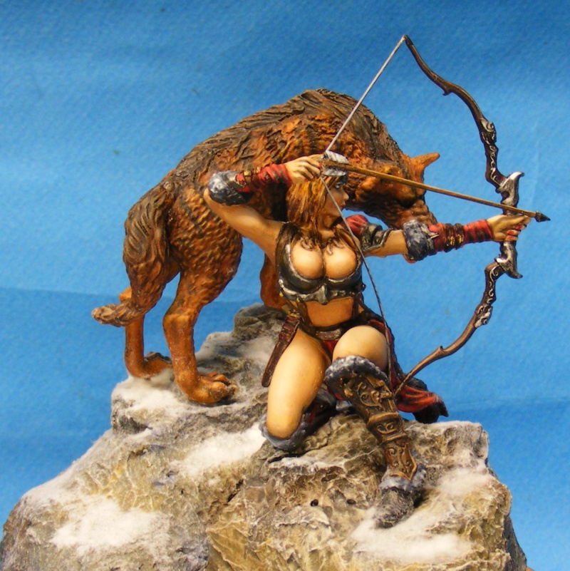 Shauna and the wolf  : DRACONIA miniatures 54mm - Page 2 00910