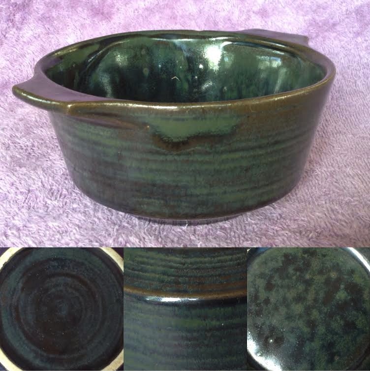 blue - 1063 soup bowl in Lucow: blue and green AND brown 106310