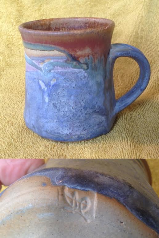 two mugs: David Huffman and unknown potter's mark Mug110