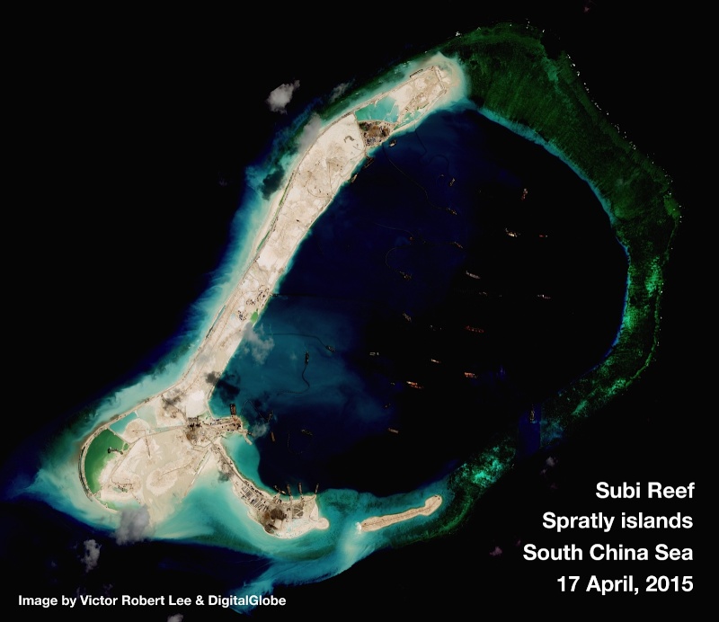 China build artificial islands in South China Sea Thedip14