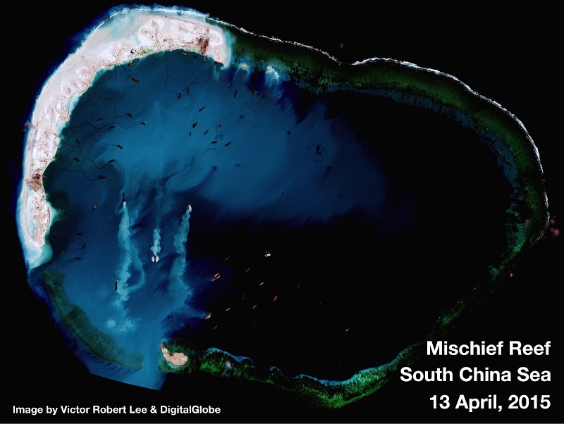 China build artificial islands in South China Sea Thedip15