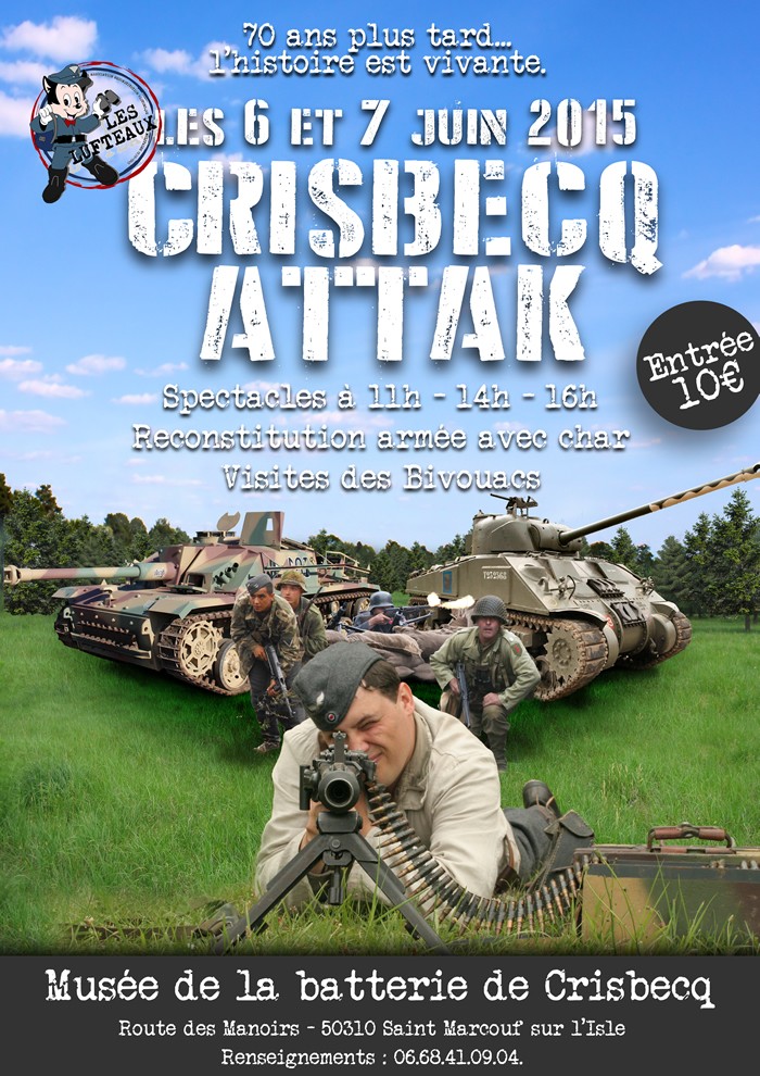 6 et 7 juin 2015 : Crisbecq Saint Marcouf bataille de Char Affich10
