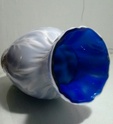art nouveau vase blue  ased white 20150316