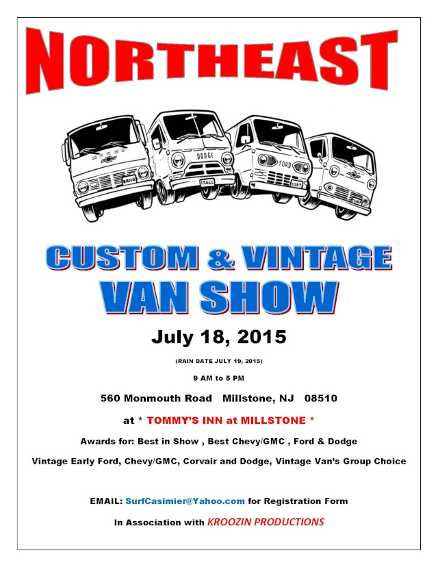 NORTHEAST VAN SHOW July 18, 2015 7-18-115