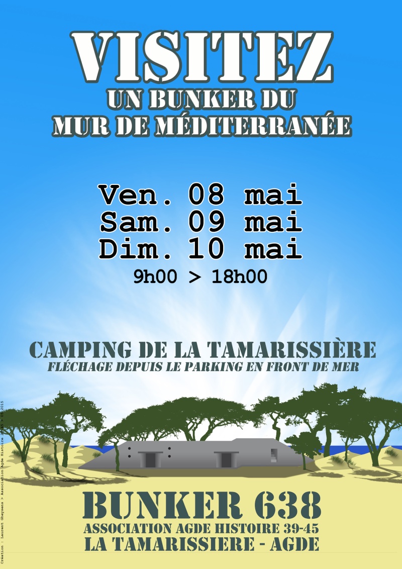 INAUGURATION BUNKER 638 TAMARISSIERE AGDE  2015-010