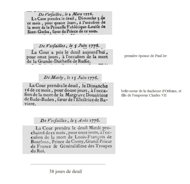 Le deuil à la cour de France et au XVIIIe siècle - Page 3 Nouvel21