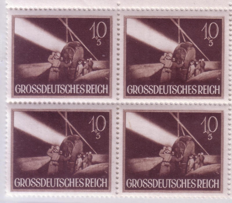 Collection de timbres de la Wehrmarcht  et héros de guerre séries 1943-44 Guerre24