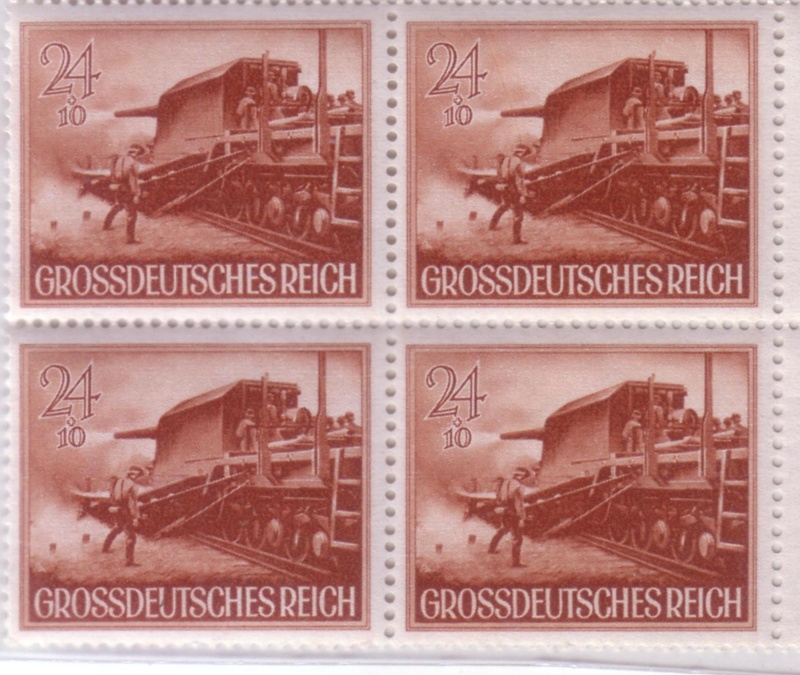 Collection de timbres de la Wehrmarcht  et héros de guerre séries 1943-44 Guerre29
