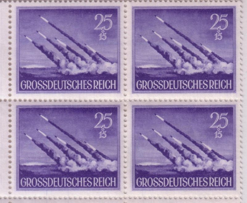 Collection de timbres de la Wehrmarcht  et héros de guerre séries 1943-44 Guerre31