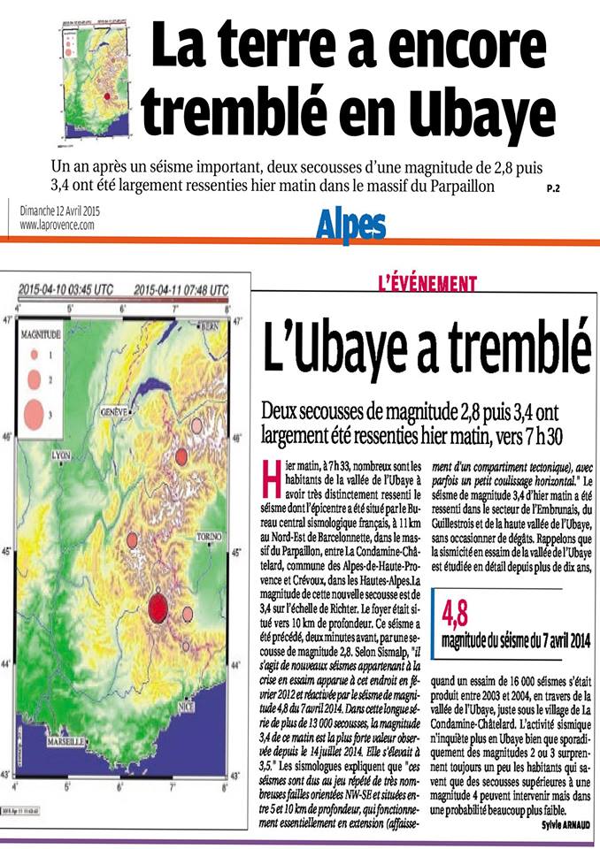 Seisme : La terre a encore tremble en Ubaye Seisme10