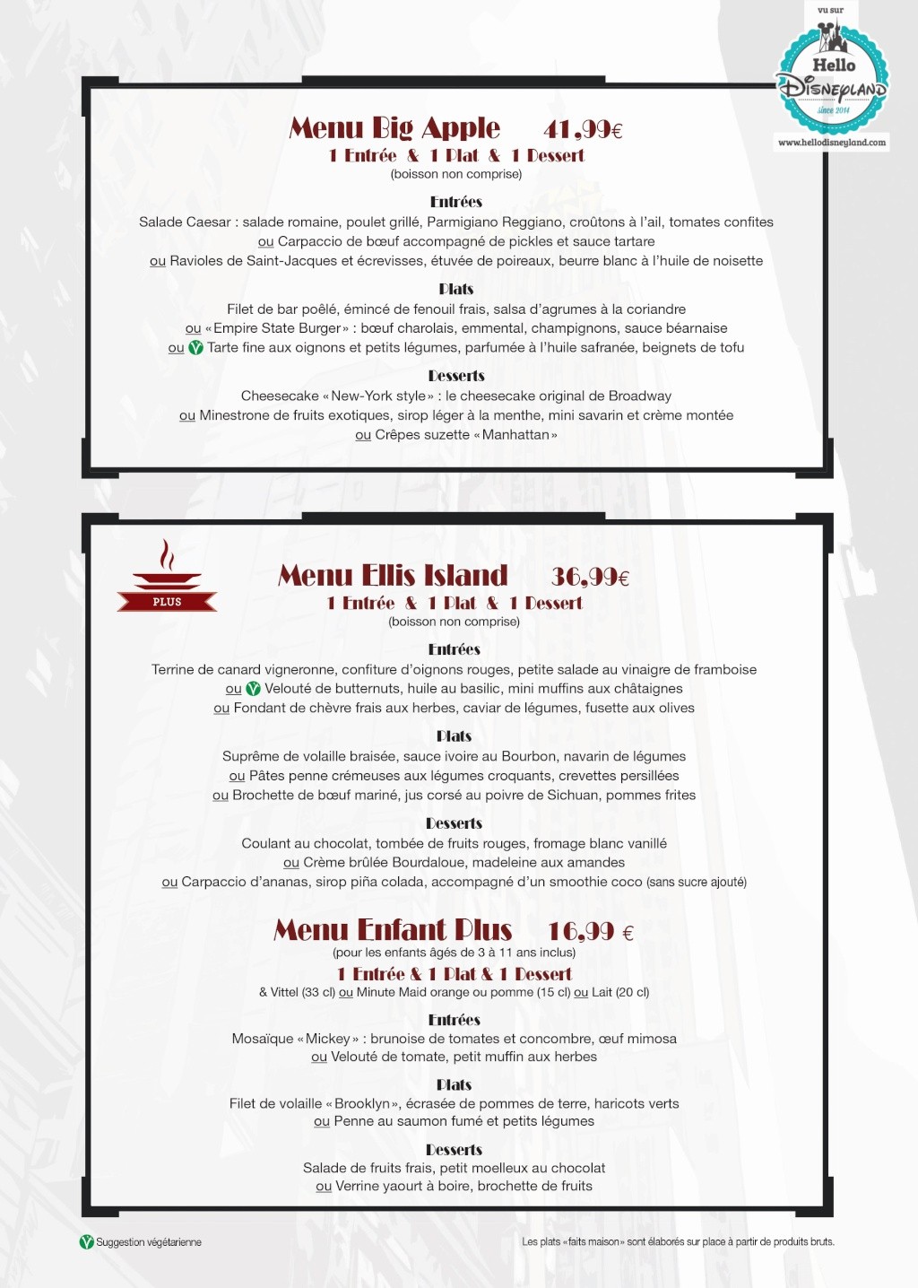 Hotel New York : Manhattan Restaurant - Pagina 2 Menu-r44