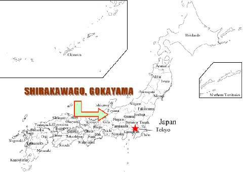 LES MAISONS DE SHIRAKAWA-GO (JAPON) Map10
