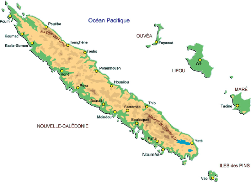 Nouvelle-Calédonie, archipel du Pacifique et terre de contrastes (Part II) Carte10