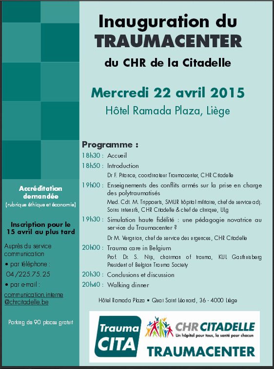 Liège: création d'un "Trauma Center" au CHR de la Citadelle, une plus value pour les patients  Tc10