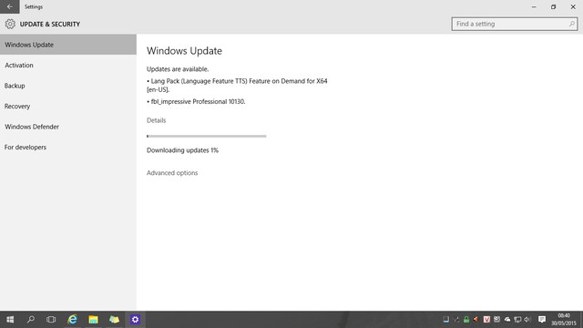 Windows 10 Micros18