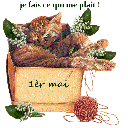 à vous tous et toutes en ce 1er mai Muguet10