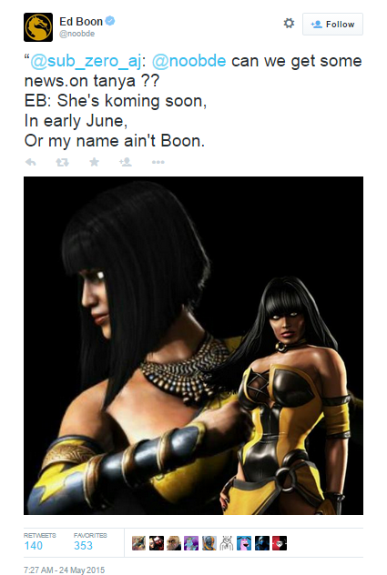 Mortal Kombat X - Tanya confirmed for "early June" Tanyak11