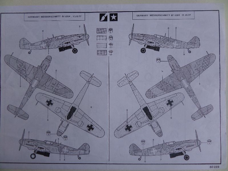 MESSERSCHMITT Bf 109 K4  1/72 Réf 80229 Notice Nt_bf111