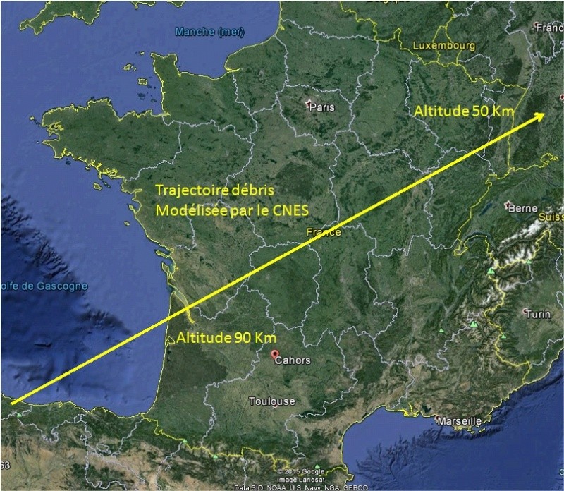 1990: le 05/11 à 19h00 - Disques lumineux - Ovnis à Cahors - Lot (dép.46) 05119010