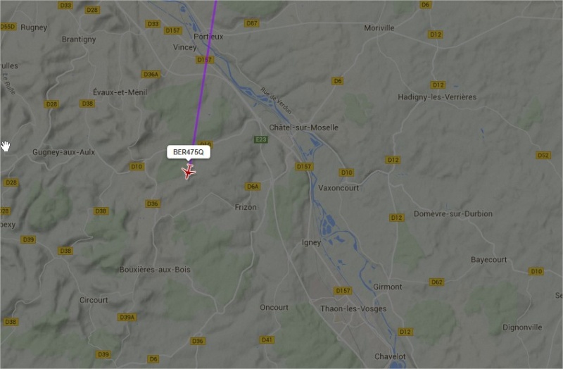 2015: le 26/04 à 03h20 - Un phénomène ovni troublant - Ovnis à Châtel sur Moselle - Vosges (dép.88) Avion_12